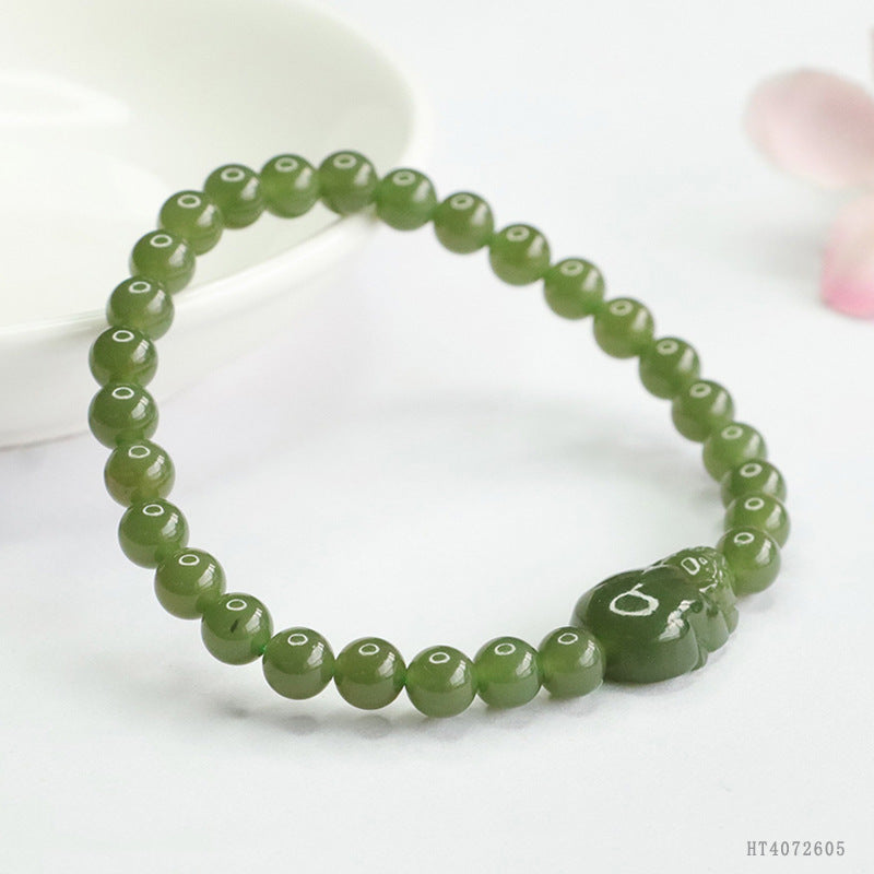 Hetian Jade Pixiu Bracelet