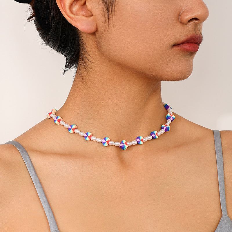 Pastel Pearl Delight Necklace - Vienna Verve Collection