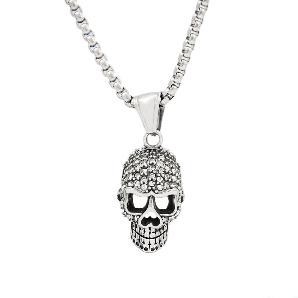 Punk Skull Stainless Steel Men's Ring