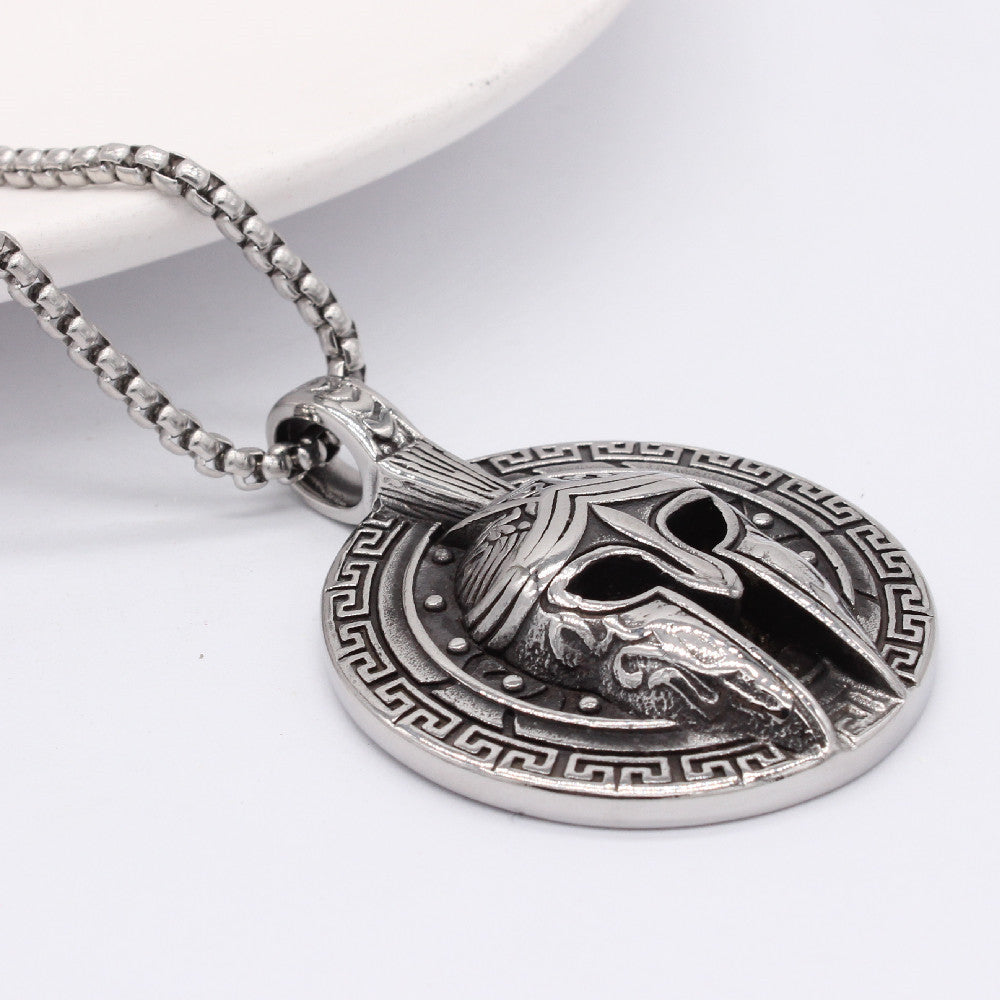 Pharaoh Mask Titanium Steel Pendant Necklace