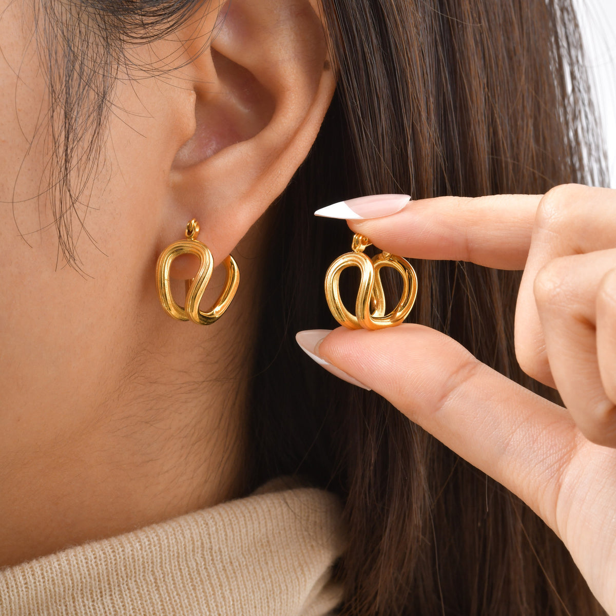 Modern Stainless Steel Earrings
