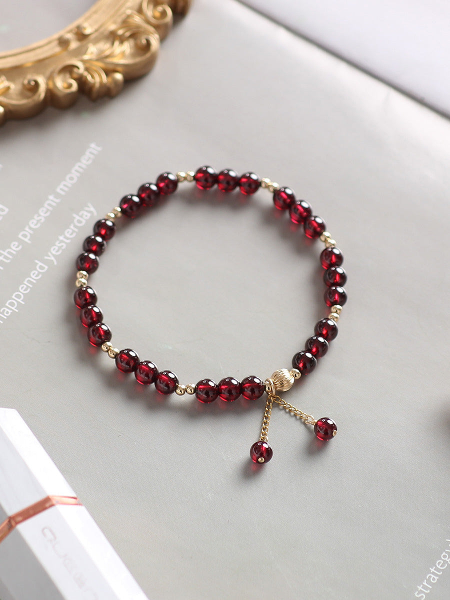 Garnet Crystal Bracelet