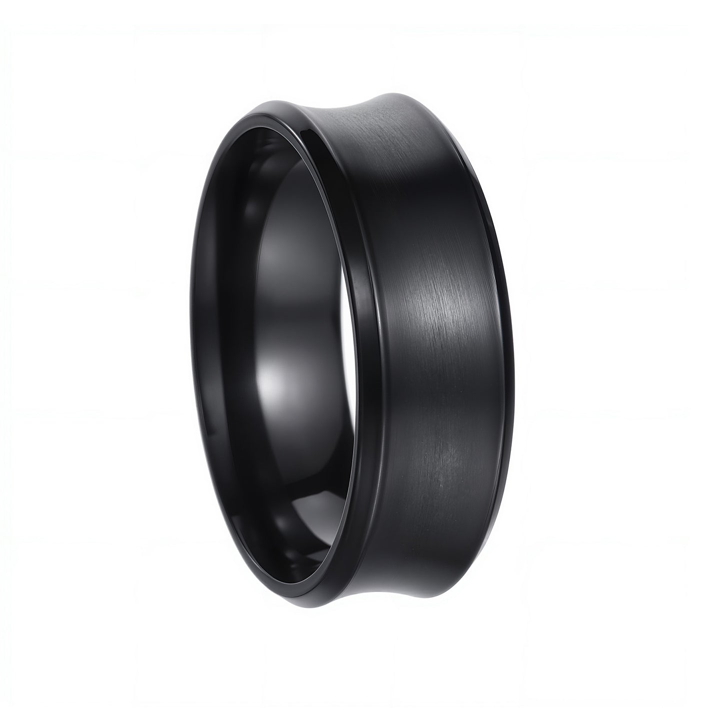 Planderful 8mm U Shape Stainless Steel Ring For Men