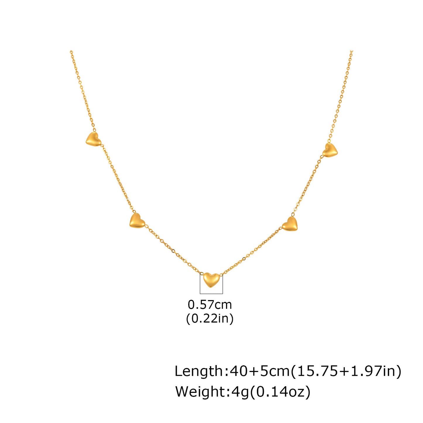 Wind Stainless Steel Girl Sweet Delicate Collarbone Chain Flower Butterfly Heart Necklace