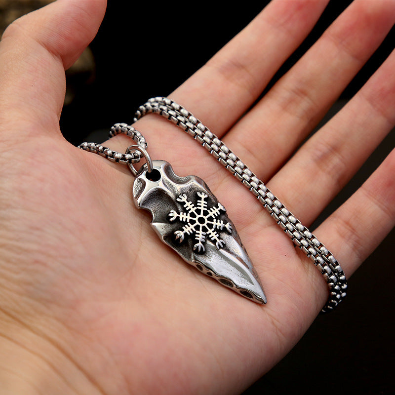 Men's Creative Viking Arrow Pendant Necklace Jewelry Wholesale