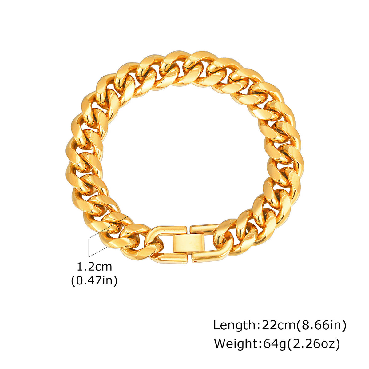 Cuban Chain Stainless Steel Bracelet
