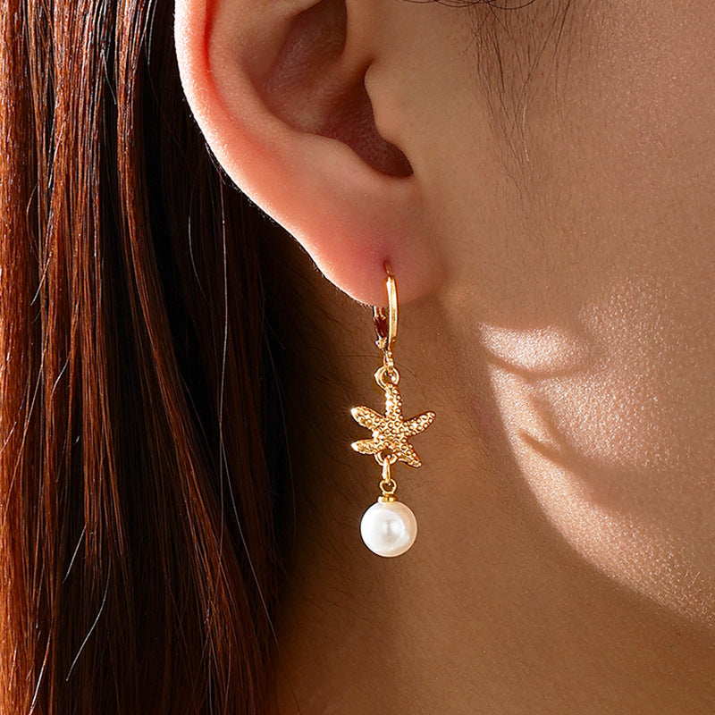 Planderful Vienna Verve Earrings – Fashionable Island Resort Style with Imitation Pearl