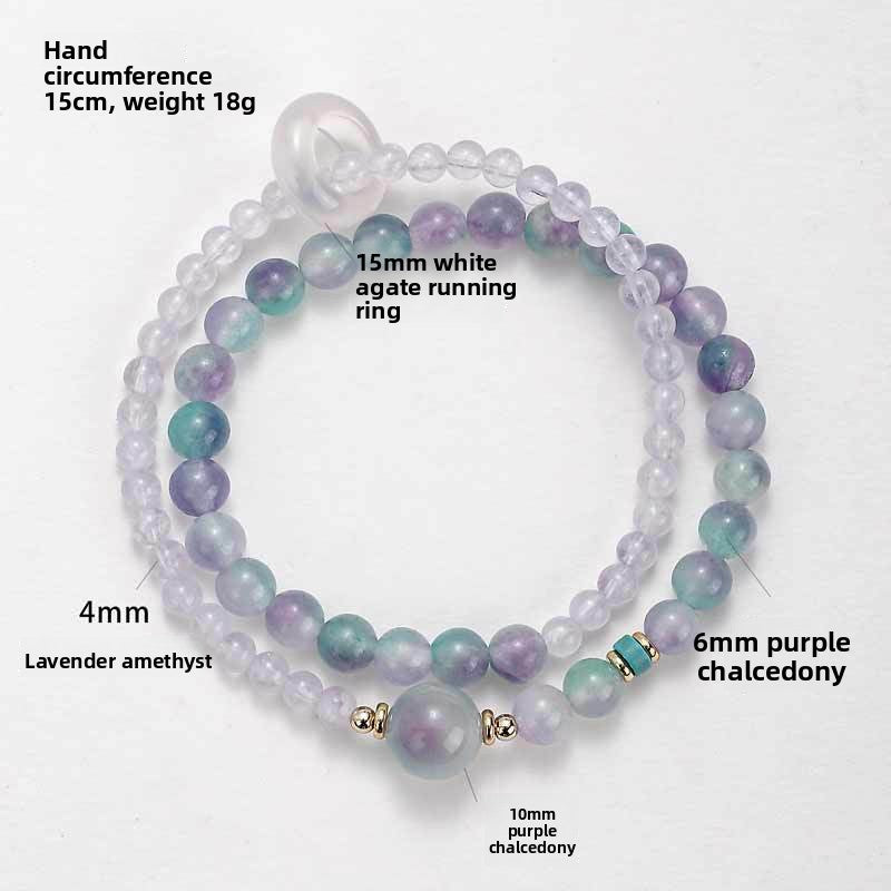 Chalcedony Agate Jadeite Bracelet