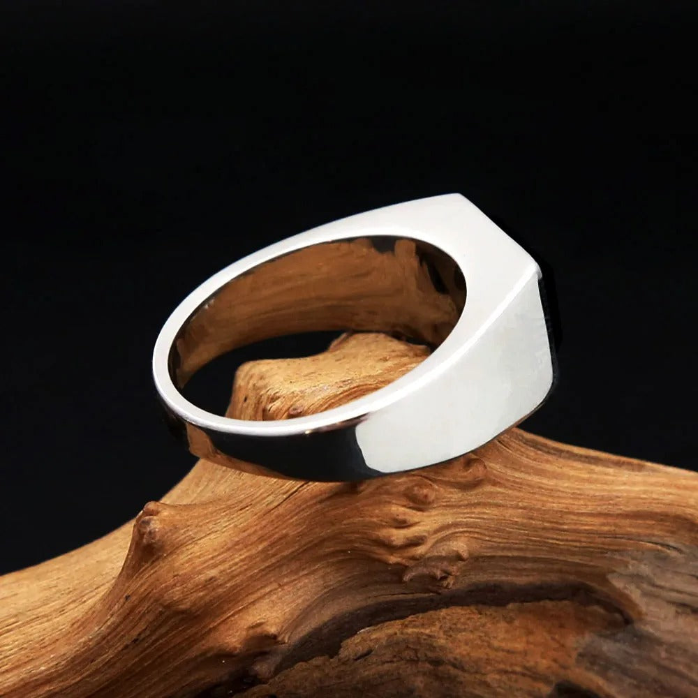 Minimalist Viking Stainless Steel Men's Ring