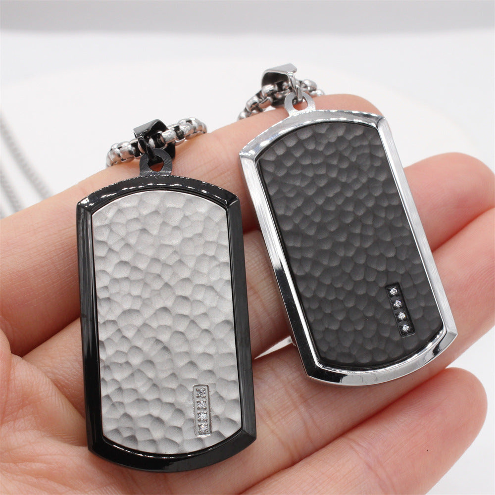 Minimalist Titanium Steel Pendant Planderful Unisex Fashion With Protective Statement