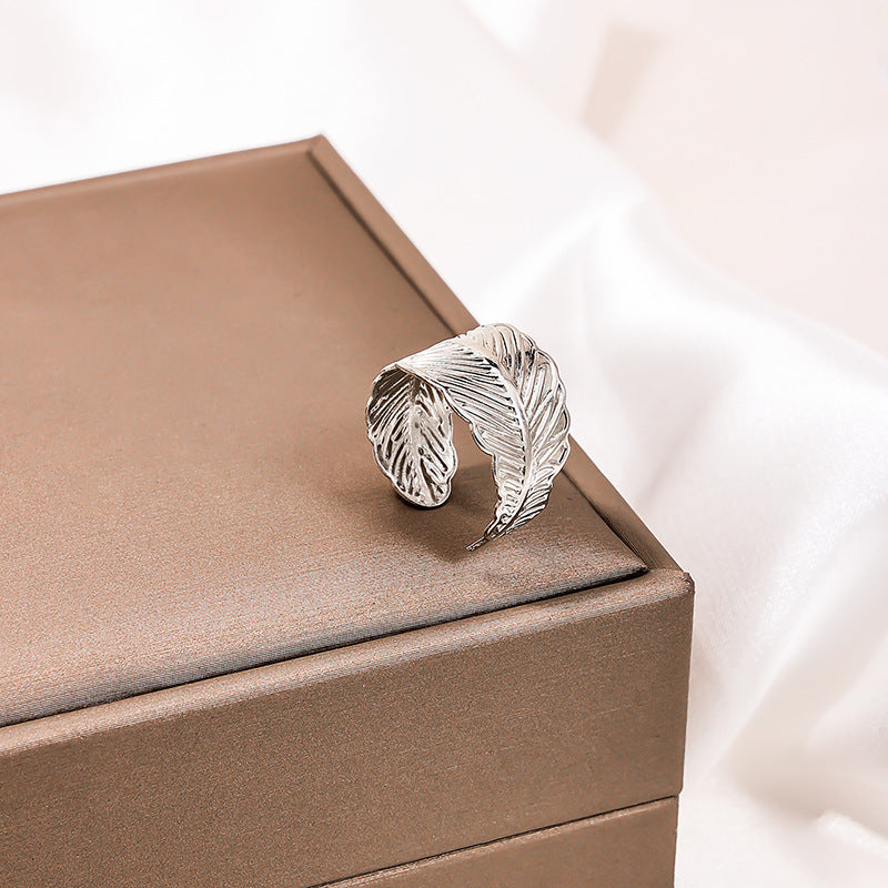 Leafy Elegance Ring Set - Vienna Verve Collection