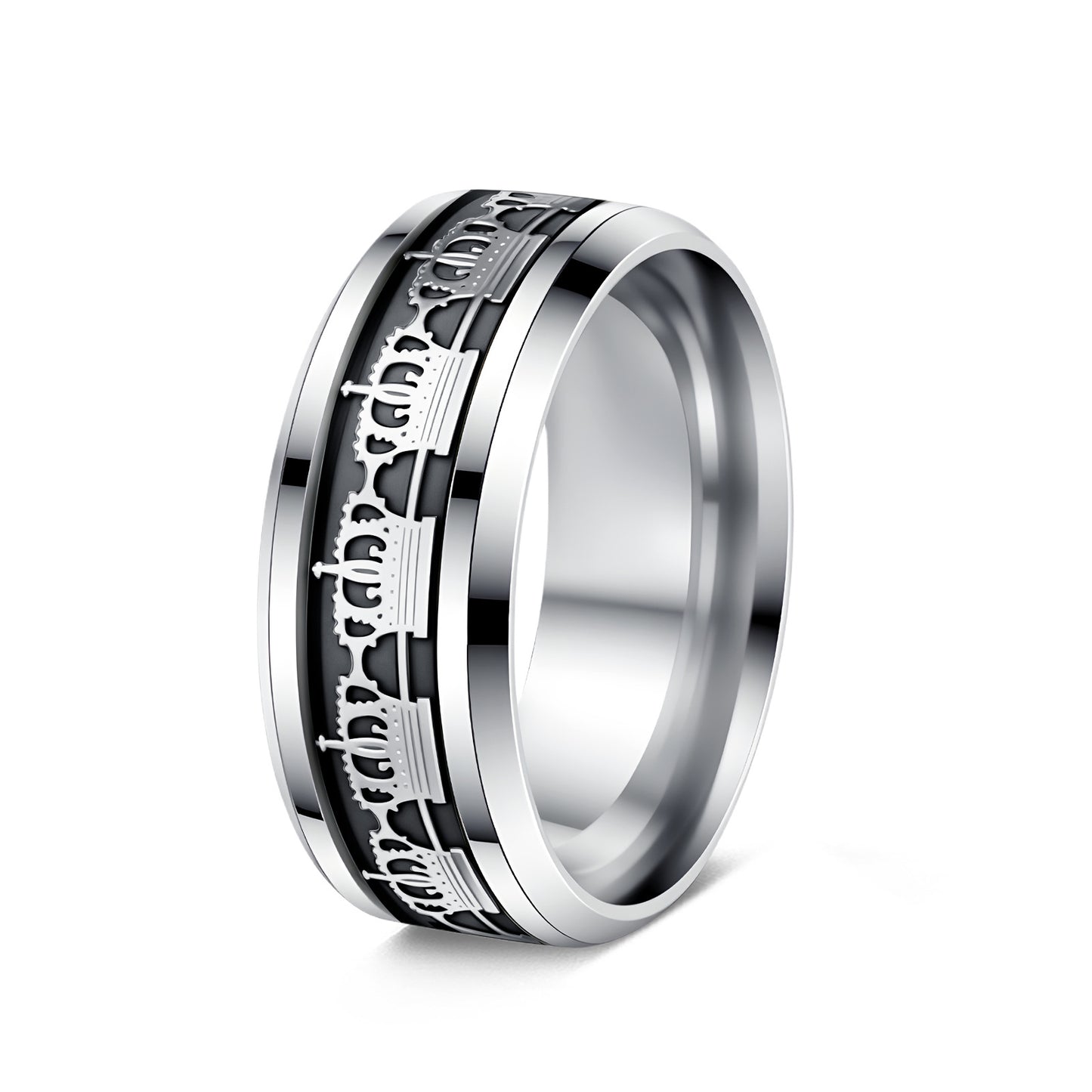 Planderful Stainless Steel Ring For Men And Women Durable Everyday Wear Unisex Retro European American Style