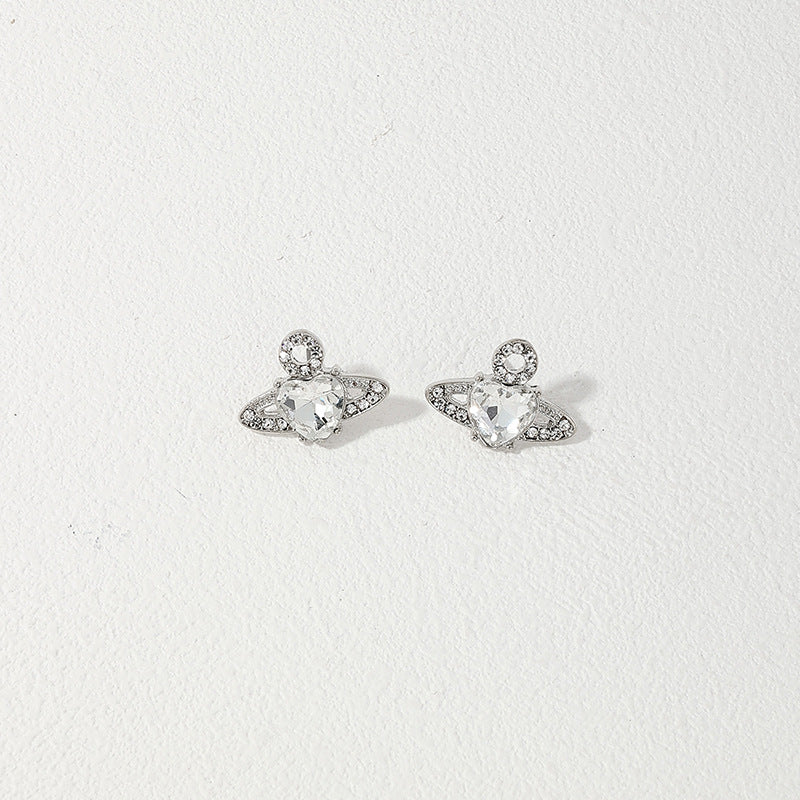 Luxurious Metal Planet Earrings with Elegant Vienna Verve Design