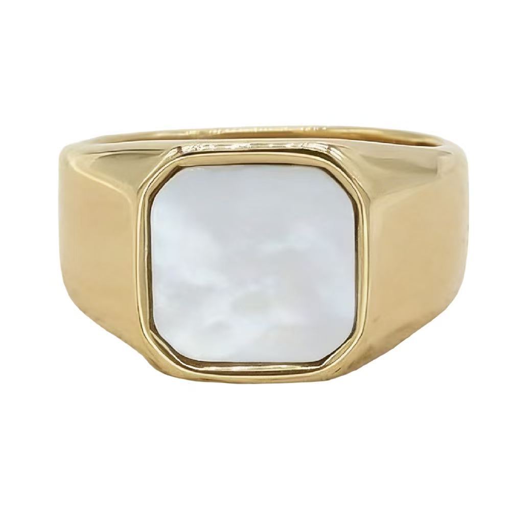 Planderful Everyday Genie Steel Index Finger Ring Unisex Glossy Korean Style Protection Statement