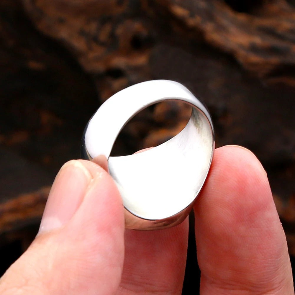 Black Square Stainless Steel Men's Ring