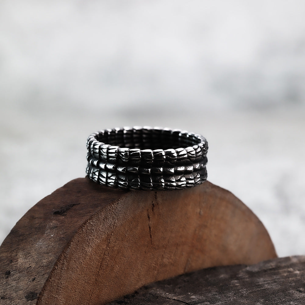 European And American Style Dragon Pattern Men's Ring