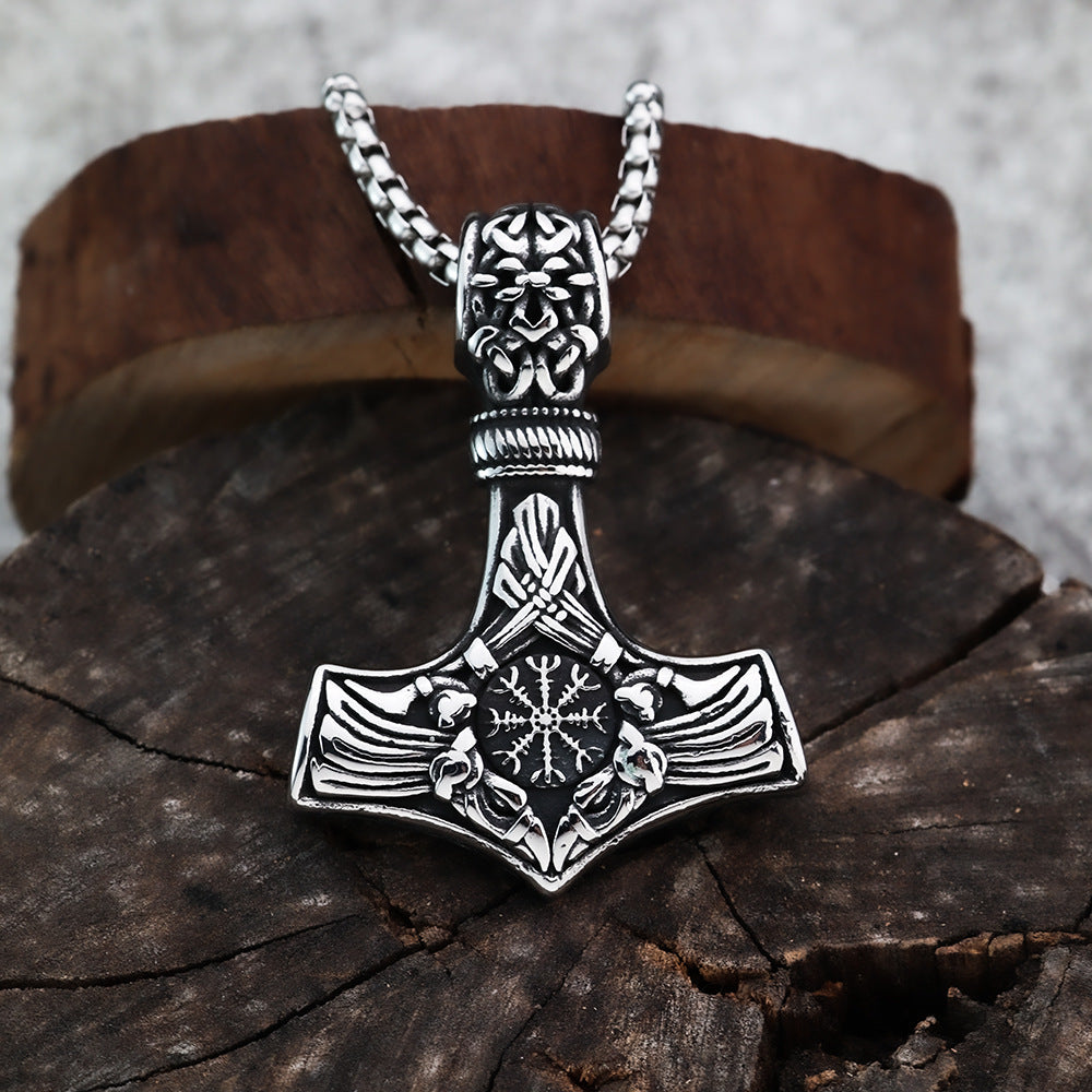 Foreign Trade Market Amazon Thor's Hammer Pendant Necklace