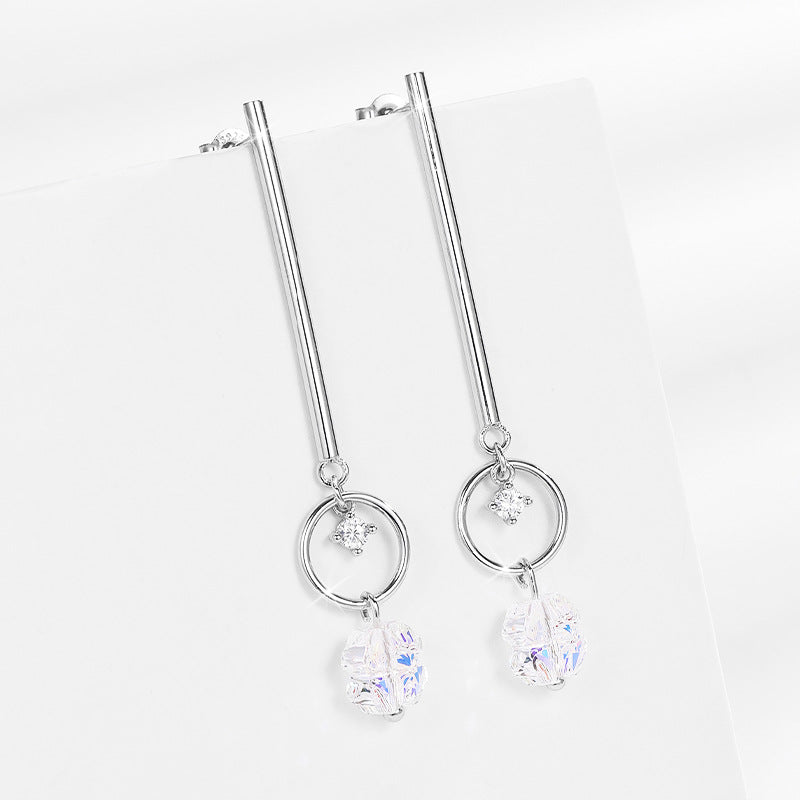 Korean Version 925 Sterling Silver Women's Earrings