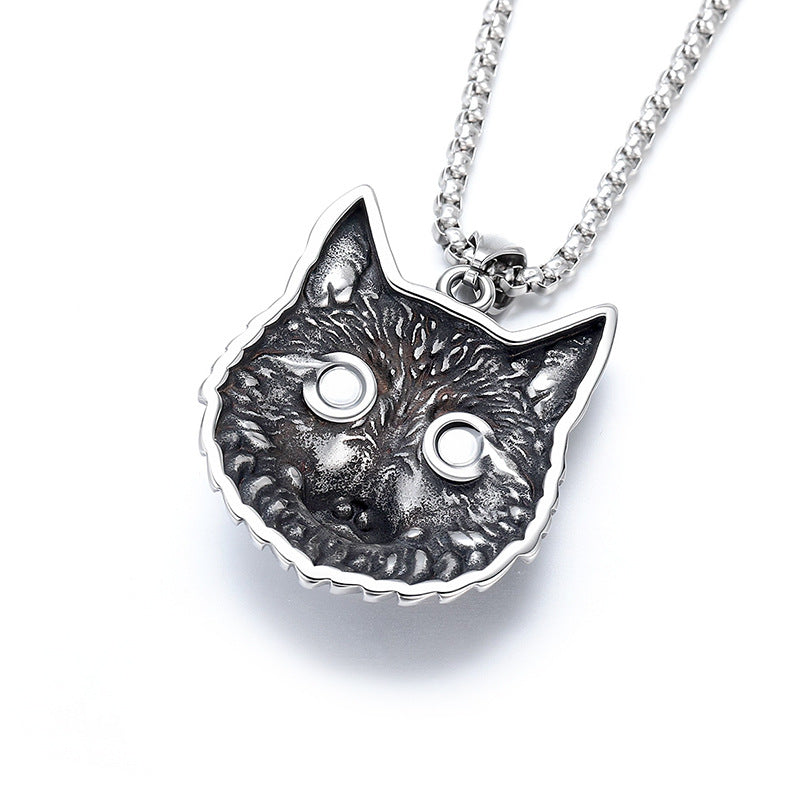 Punk Viking Wolf Stainless Steel Men's Pendant Necklace