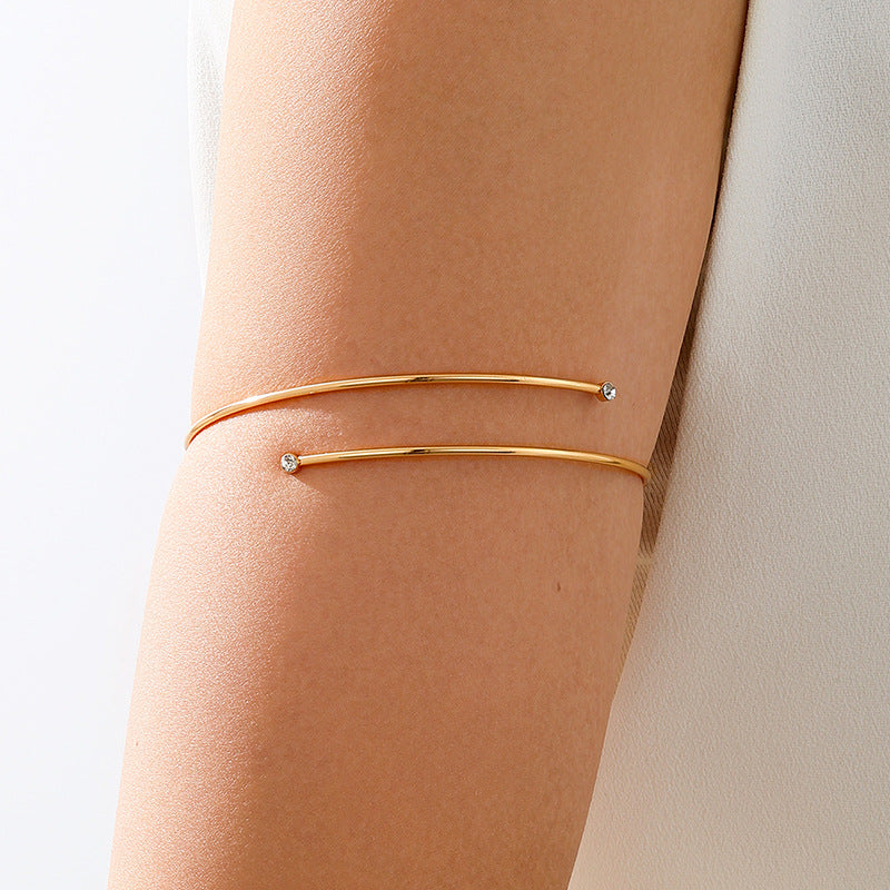 Planderful Vienna Verve Bracelet – Stylish Minimalist Zircon-Encrusted Design