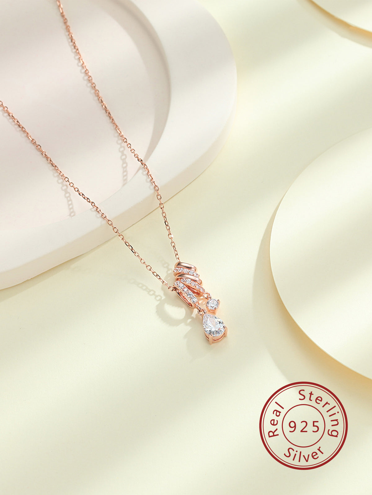 Korean Version 925 Sterling Silver Women's Pendant Necklace