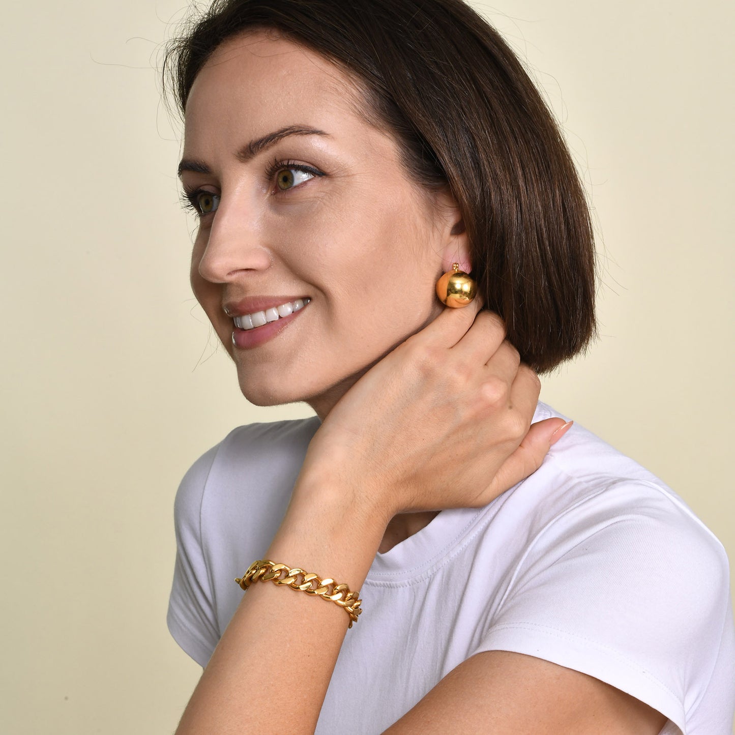 European And American Jewelry Stainless Steel Women's Gold Bracelet