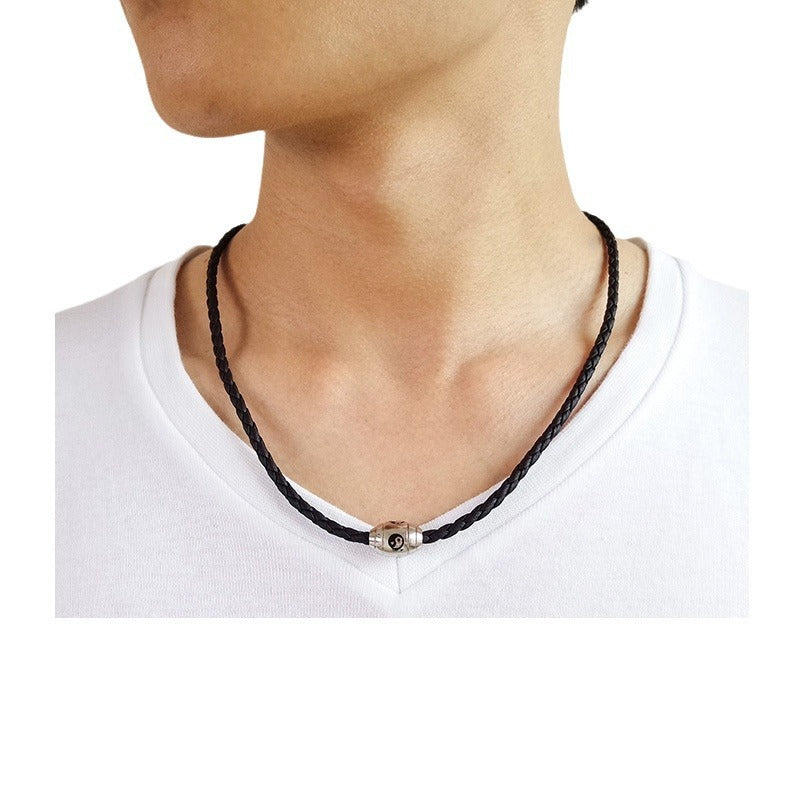 Taoist Bagua Pendant Titanium Steel Men's Necklace Wholesale