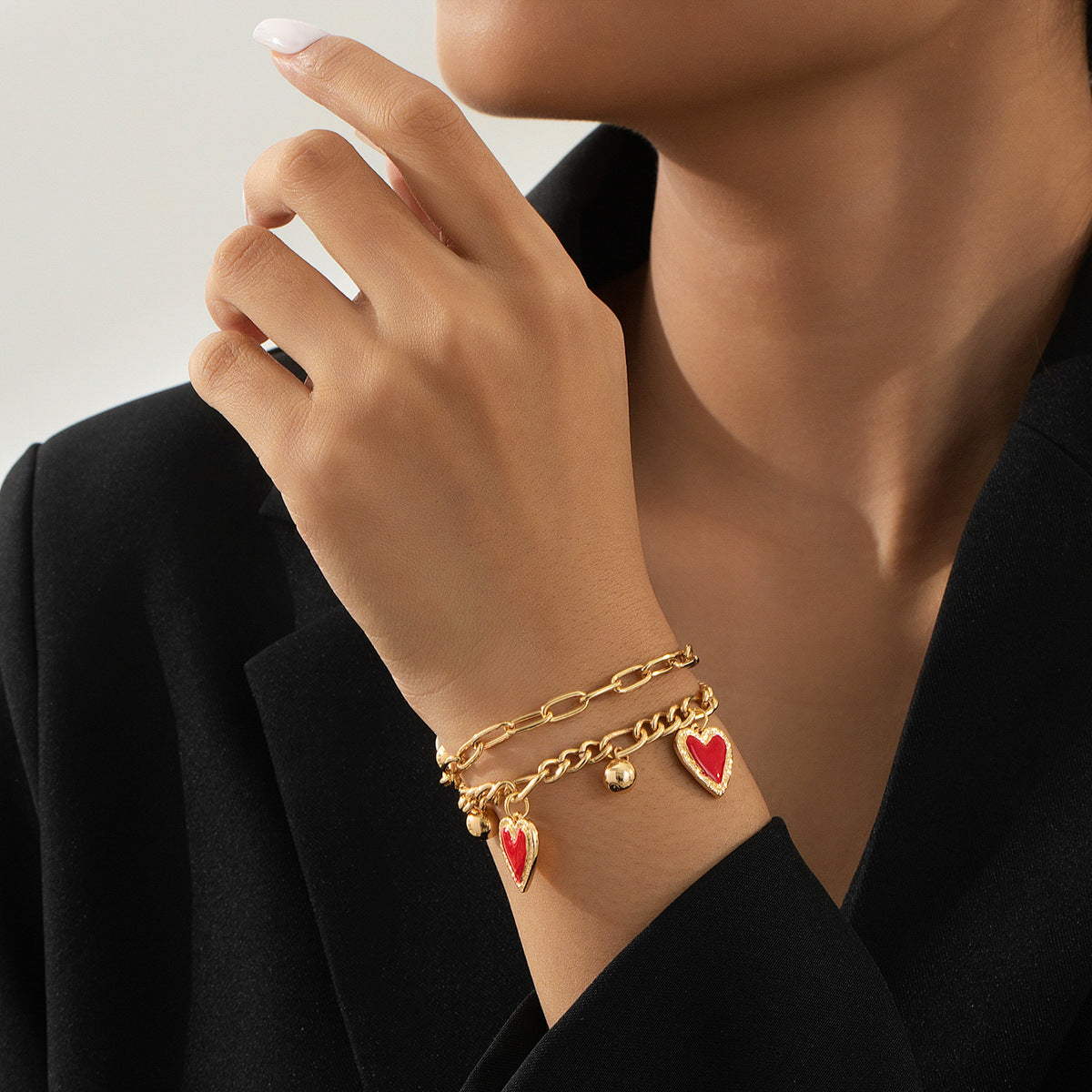 Planderful Vienna Verve Bracelet – Stylish Double-Layer Metal Design