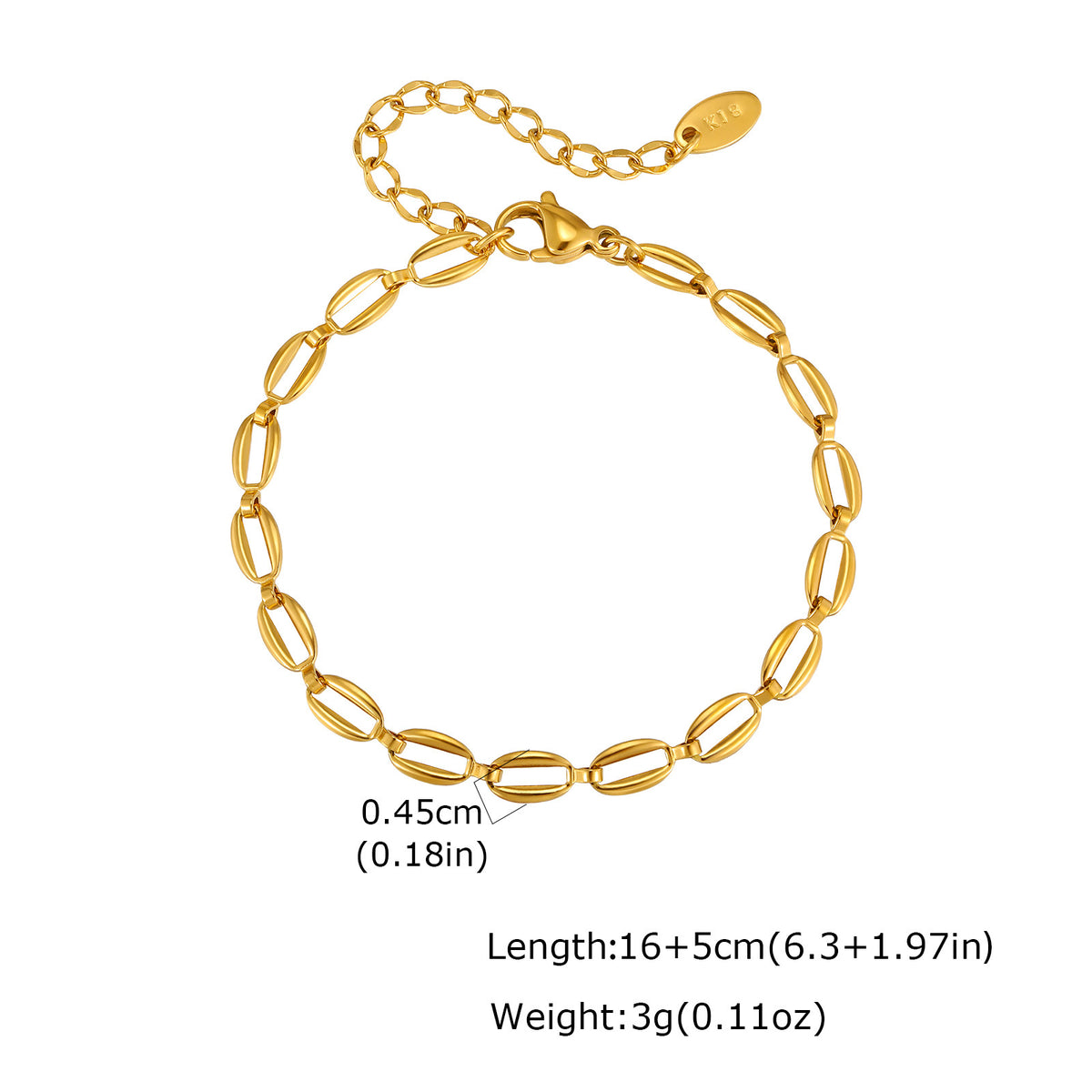 Stainless Steel Minimalist Style Design Sense Strap Chain Necklace Bracelet Dating Must