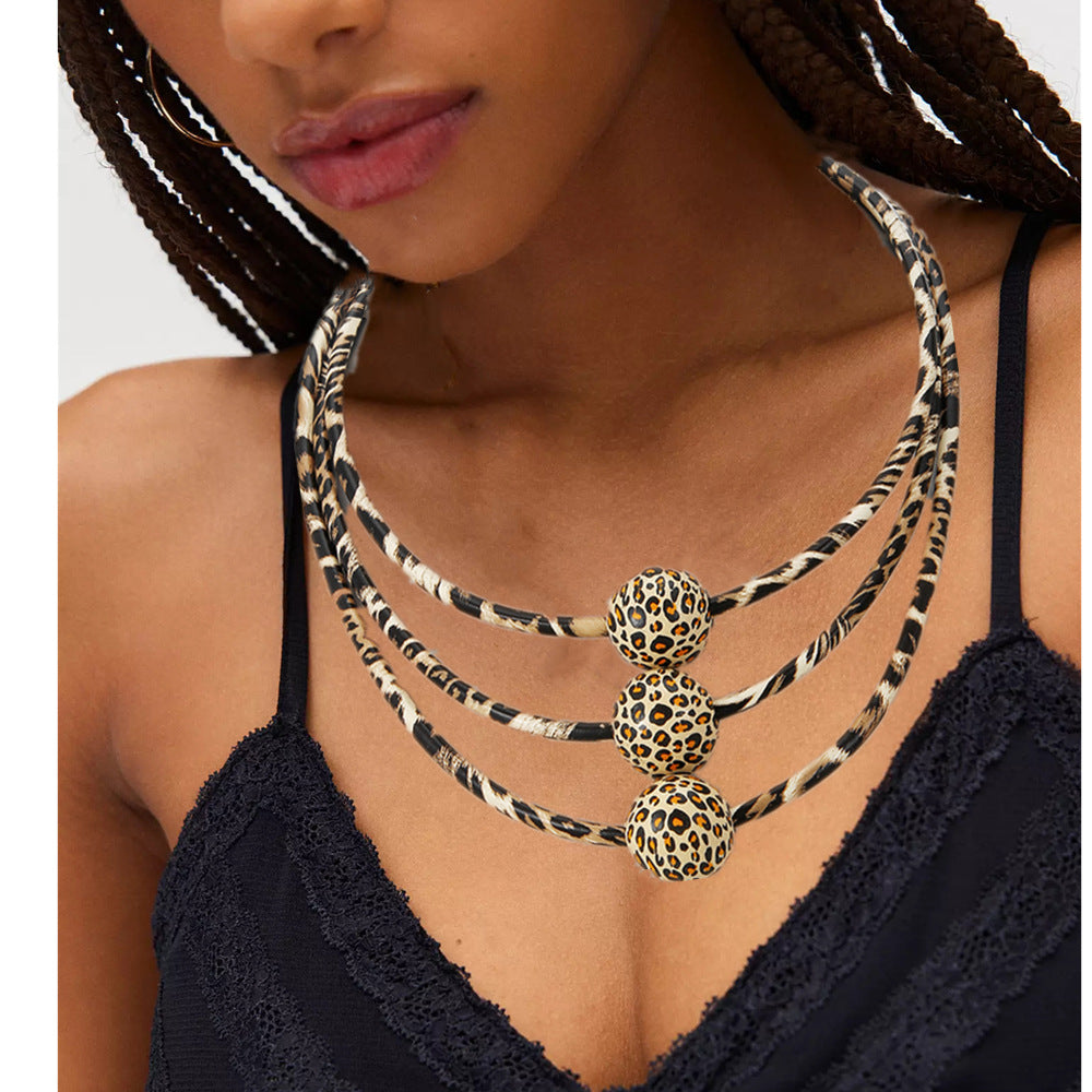 Planderful Savanna Rhythms Necklace – Fashionable Retro Multi-Layer Design
