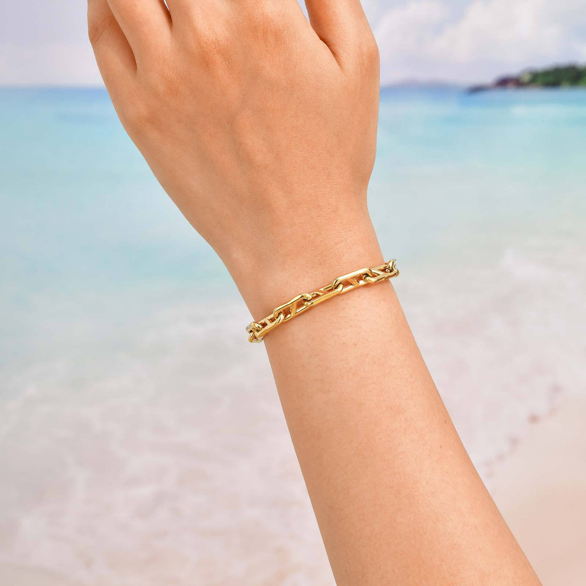 Japanese Word Stitching 8 Stainless Steel Bracelet