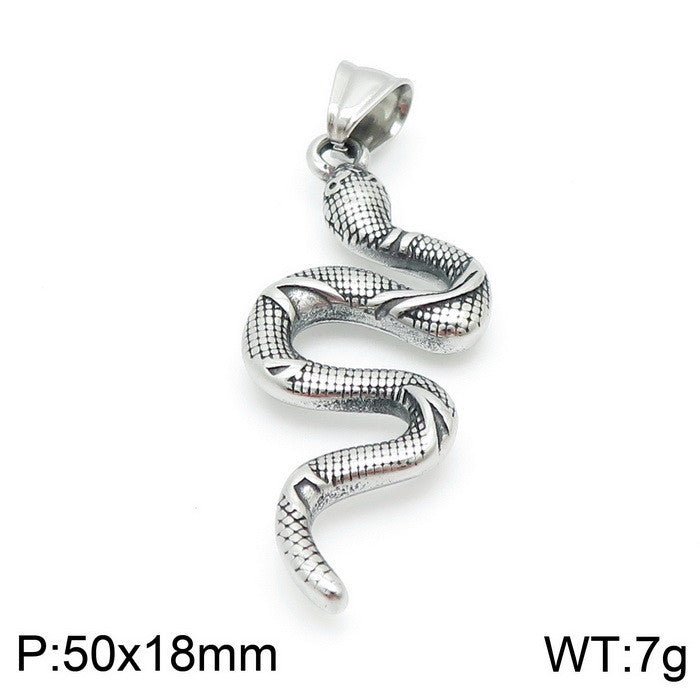Planderful Snake Pendant Personalized Men Retro Punk Style