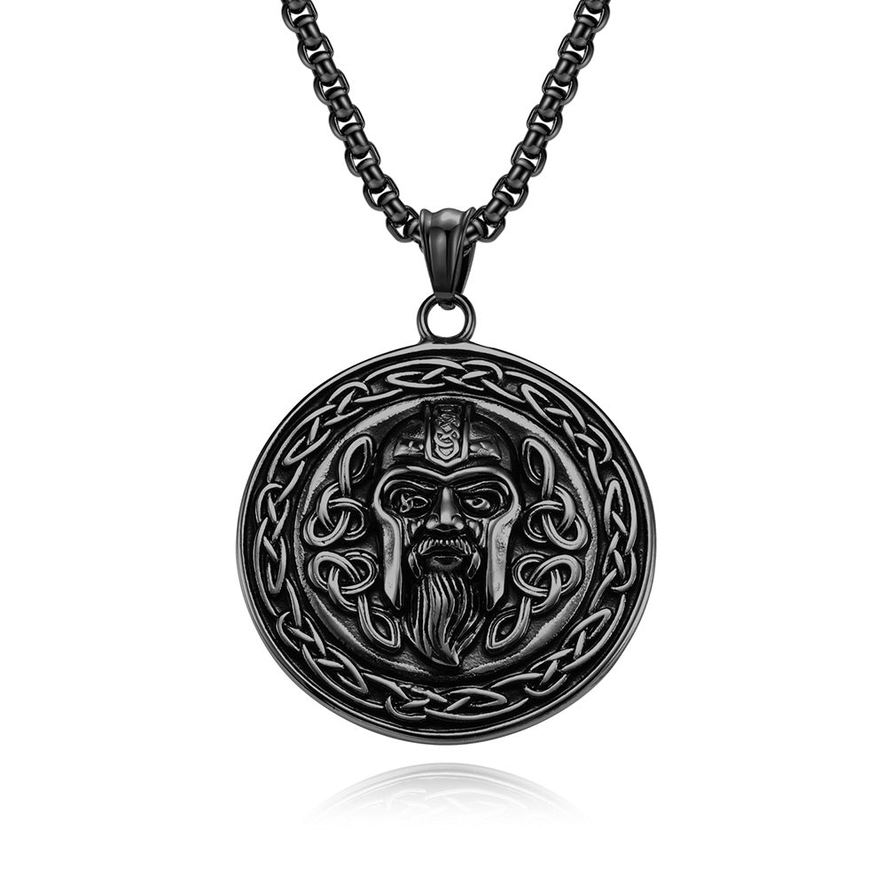 Cross-Border E-Commerce Supply Viking Culture Titanium Steel Necklace