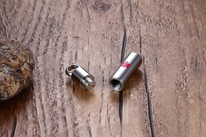 Korean Version Of Fashion Perfume Bottle Pendant 30MM Stainless Steel Medical Logo Pendant For Men