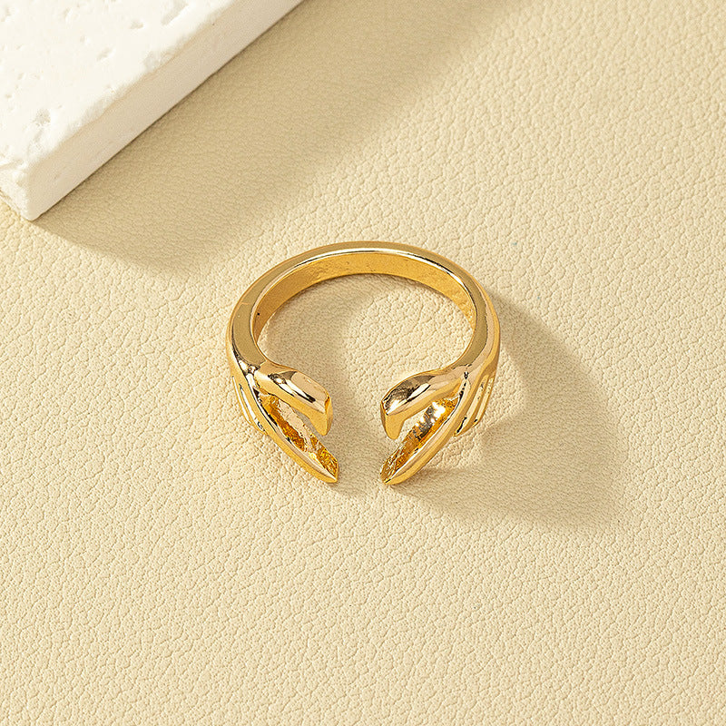 Vienna Verve: Chic Love Gesture Ring and Elegant Fashion Earrings Collection