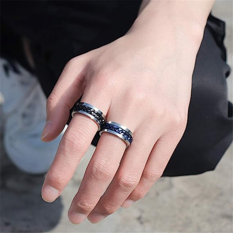 Planderful Everyday Genie Titanium Ring Guard Wheel Universal Relief For Men And Women Unisex Gift