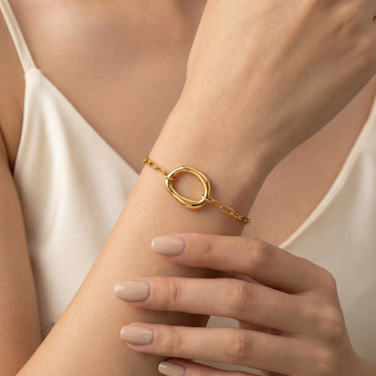 Geometric Stainless Steel Bracelet