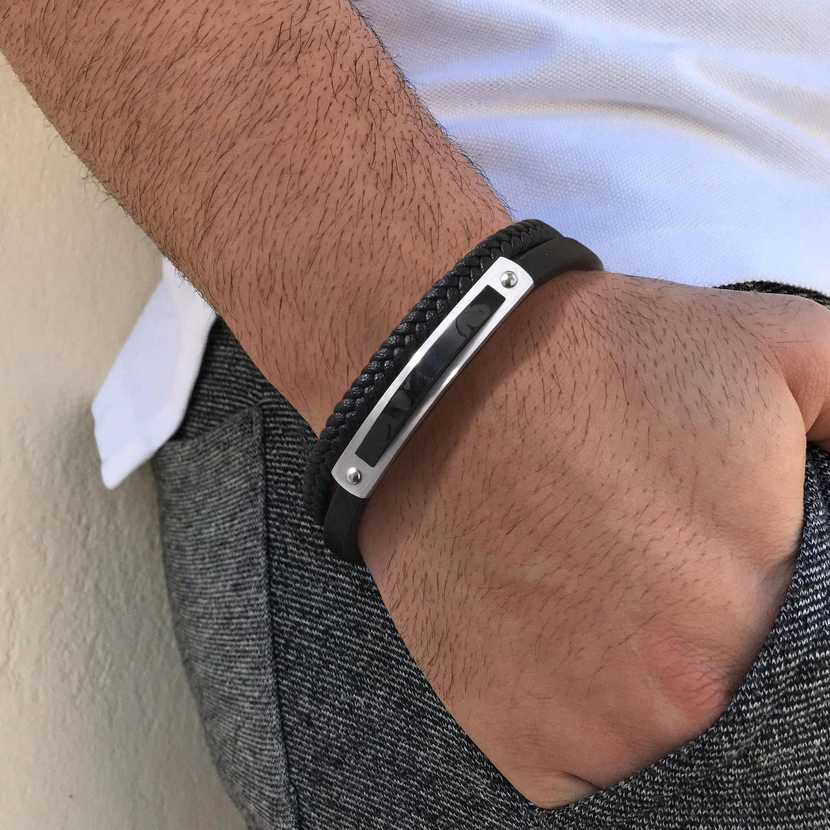 Black Stainless Steel Bracelet