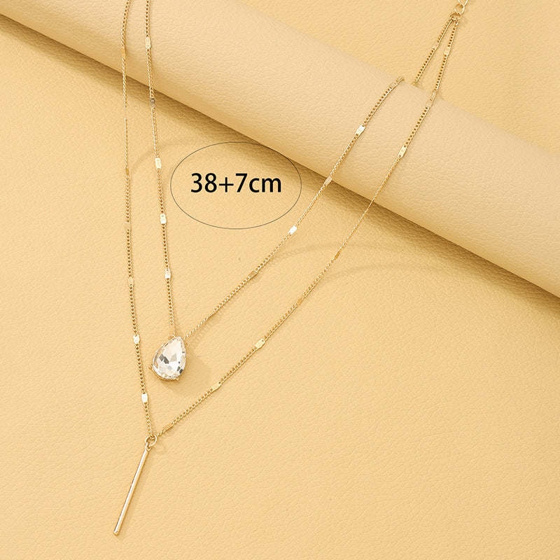 Exquisite Vienna Verve Double-Layer Necklace - Premium Metal Design