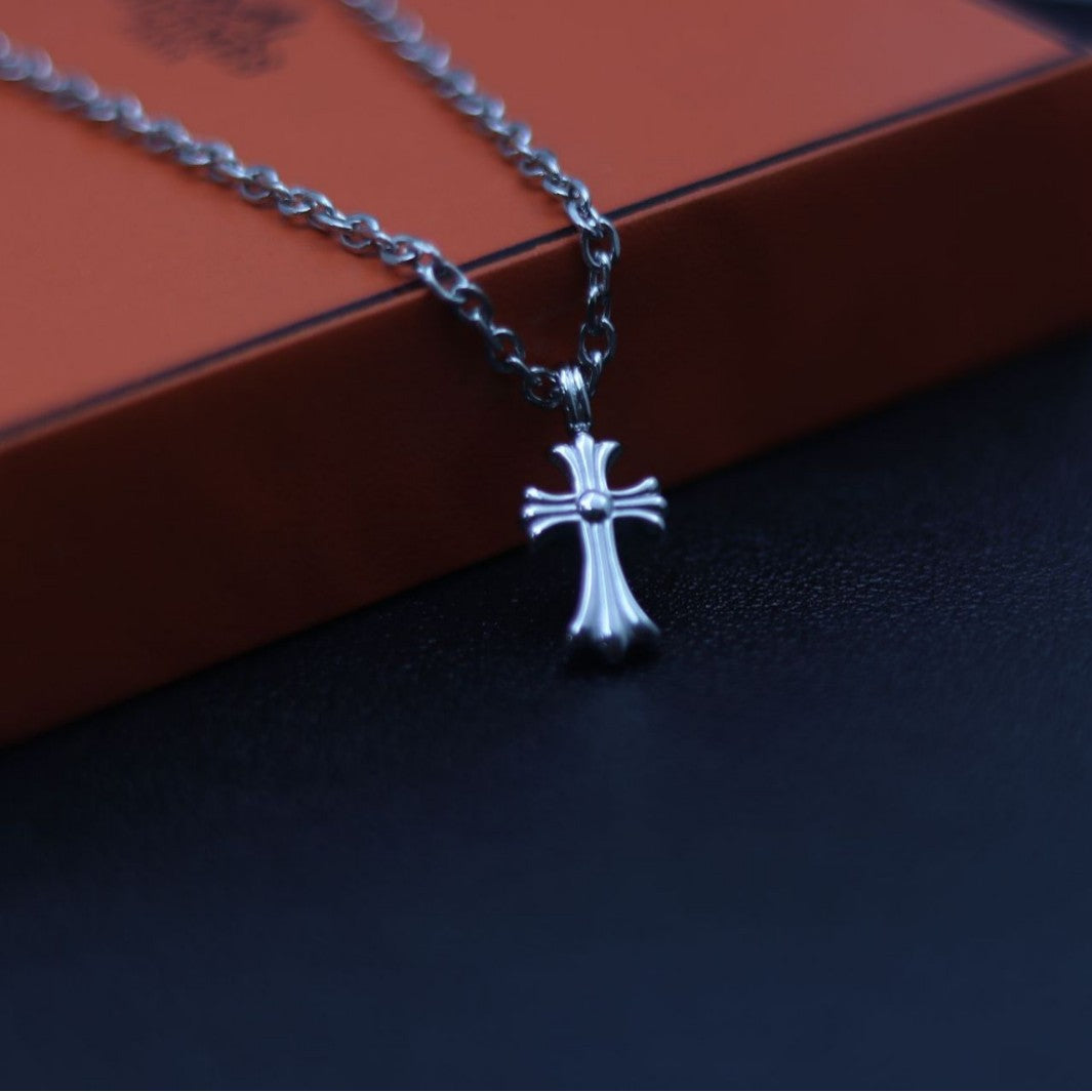 Planderful Jewelry Cross Necklace Steel Titanium For Men And Women Elegant Everyday Accessory