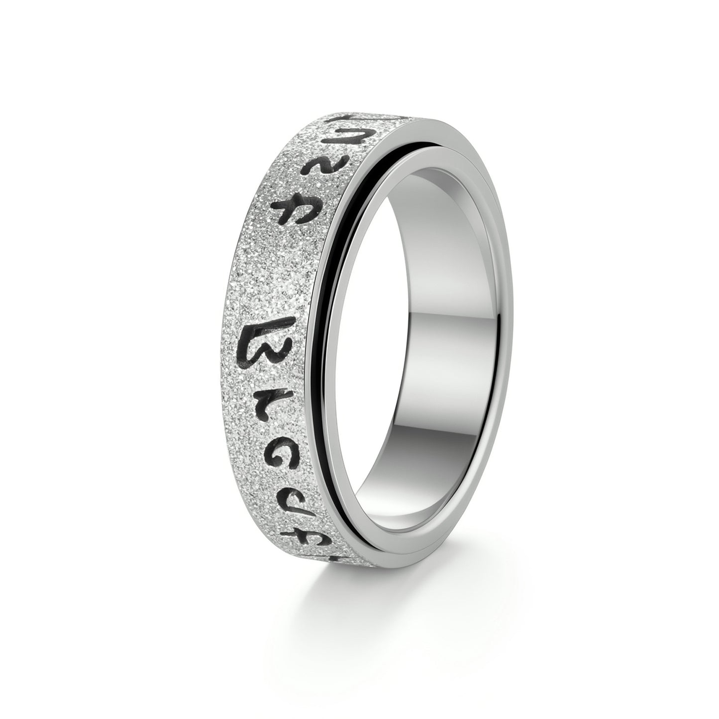 Planderful Everyday Genie Stainless Steel Spinner Ring For Women And Men Unisex Decompression Jewelry