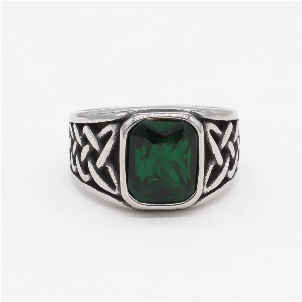 Planderful Viking Celtic Ring Titanium Steel Unisex Protection Charm Everyday Genie