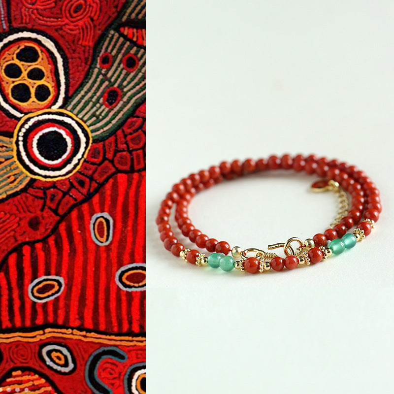 Planderful Fortune's Favor Bracelet – Exquisite Nanhong Agate Elegance