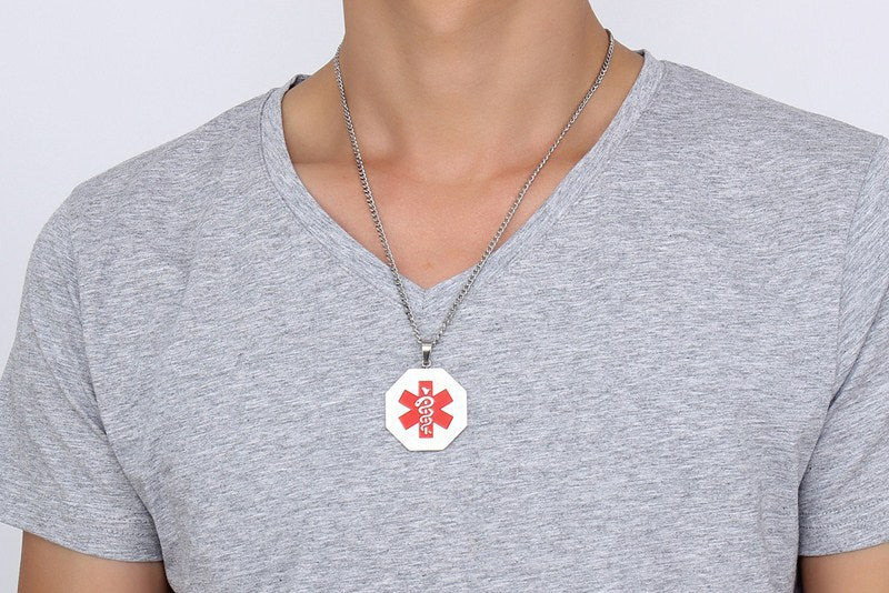 Double Snake Staff Pendant Trendy Men's Jewelry Wholesale