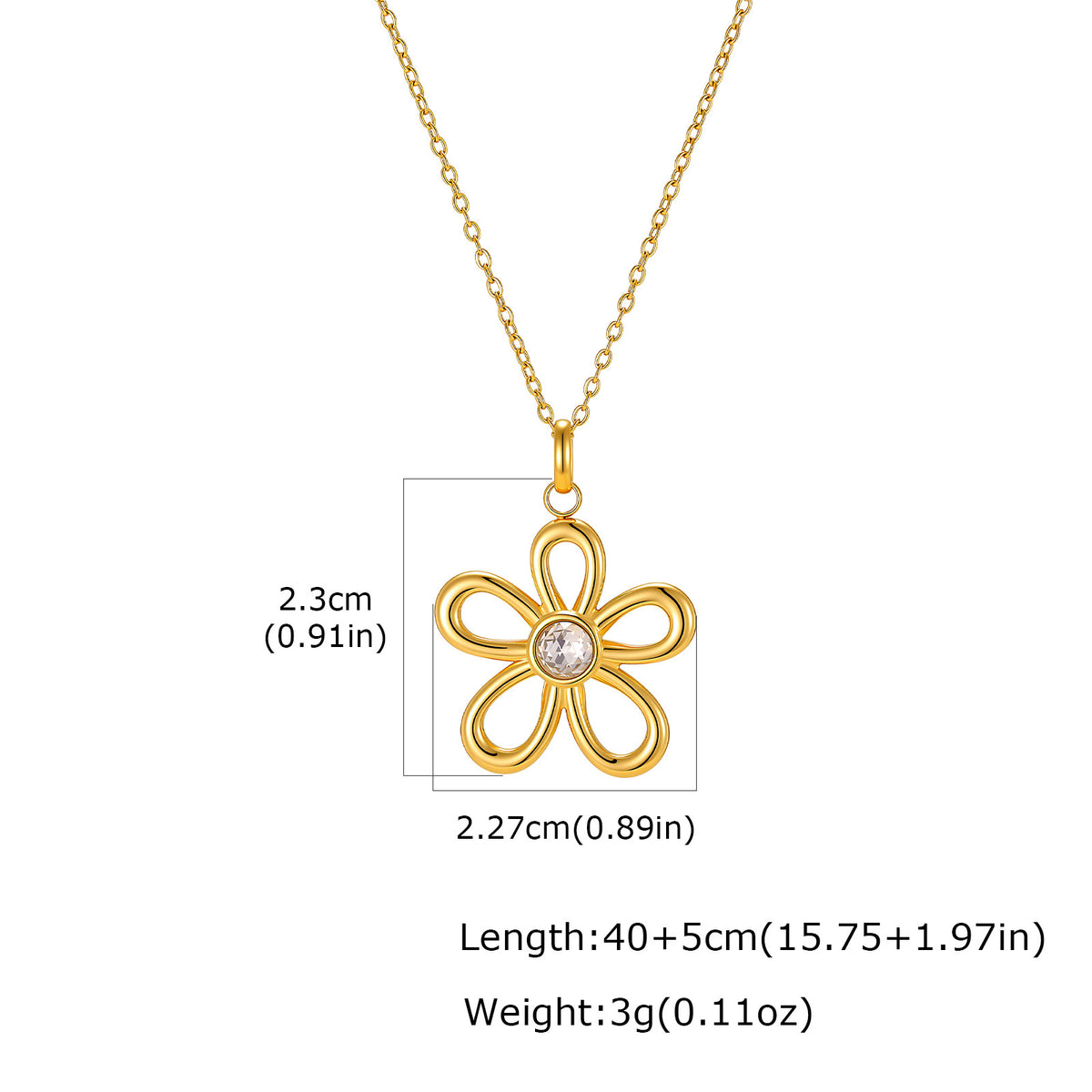 Stainless Steel Floral Jewelry — Earrings or Necklace