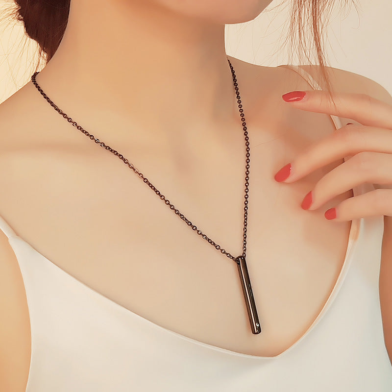 Urn Necklace Stainless Steel Zircon Pendant Necklace Openable