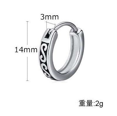Single Earrings — Black or Silver