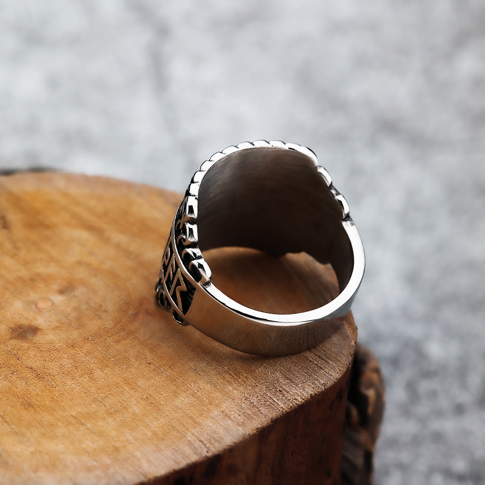 Personalized Rune Nordic Viking Men's Ring Jewelry Gifts