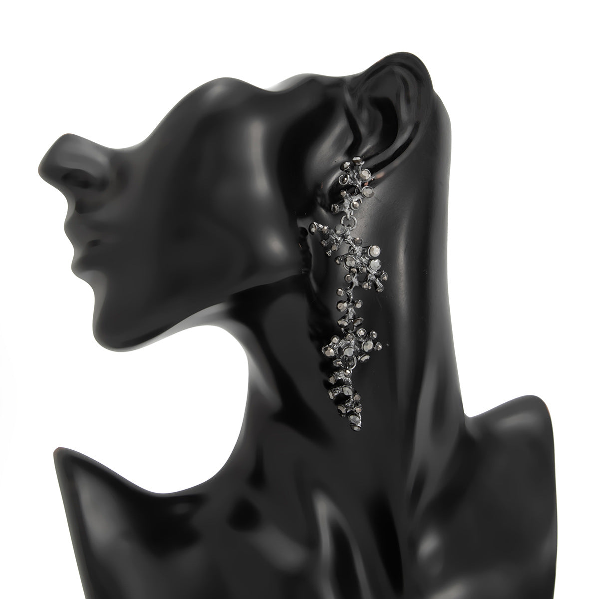 Exaggerated Coral Branch Zircon Earrings Planderful For Women Statement Geometric Jewelry