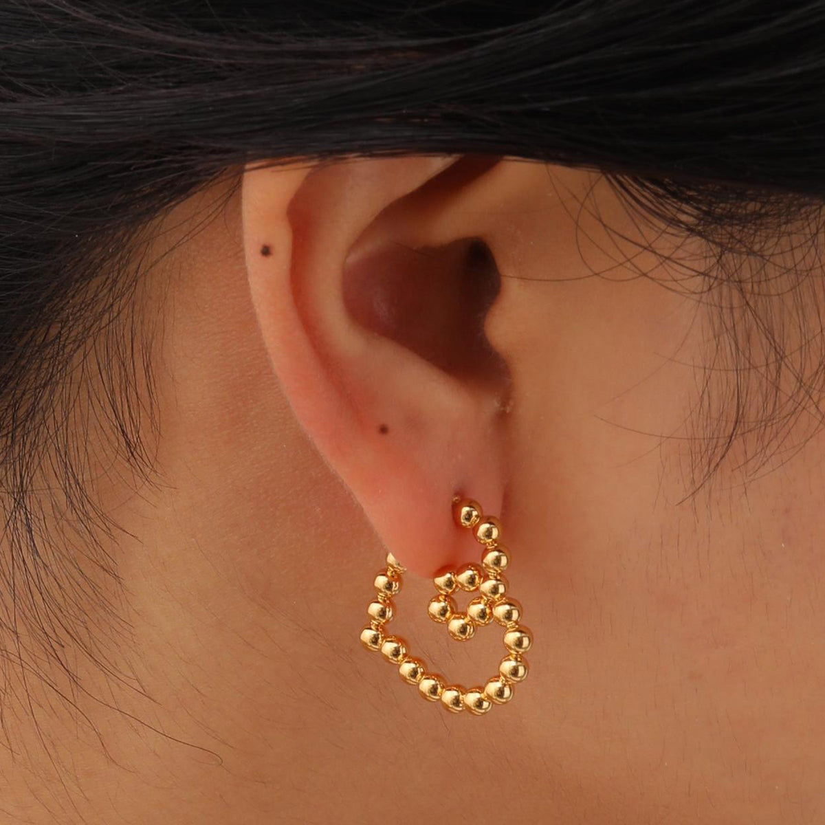 Stainless Steel Heart Earrings